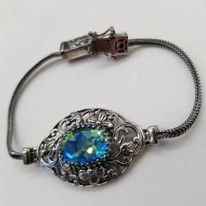 Peacock Quartz. Bracelet